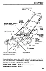 Preview for 13 page of Honda Harmony HRB215PDA Owner'S Manual