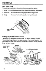 Preview for 16 page of Honda Harmony HRB215PDA Owner'S Manual