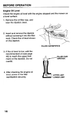 Preview for 20 page of Honda Harmony HRB215PDA Owner'S Manual