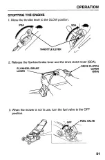 Preview for 33 page of Honda Harmony HRB215PDA Owner'S Manual