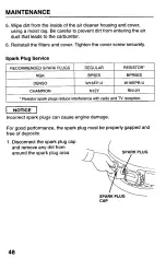 Preview for 50 page of Honda Harmony HRB215PDA Owner'S Manual