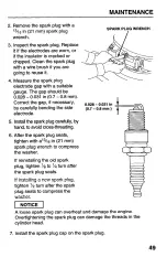 Preview for 51 page of Honda Harmony HRB215PDA Owner'S Manual