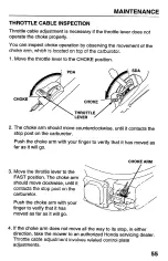 Preview for 57 page of Honda Harmony HRB215PDA Owner'S Manual