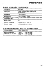 Preview for 75 page of Honda Harmony HRB215PDA Owner'S Manual