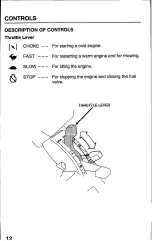 Preview for 14 page of Honda Harmony HRB215PXA Owner'S Manual