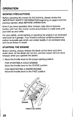 Preview for 30 page of Honda Harmony HRB215PXA Owner'S Manual