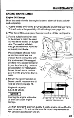 Preview for 47 page of Honda Harmony HRB215PXA Owner'S Manual