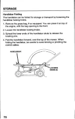 Preview for 72 page of Honda Harmony HRB215PXA Owner'S Manual