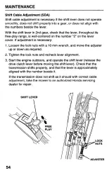 Preview for 56 page of Honda Harmony HRB215SDA Owner'S Manual