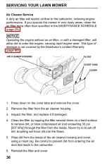 Preview for 38 page of Honda Harmony HRB217HXA Owner'S Manual