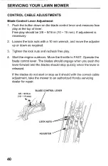 Preview for 42 page of Honda Harmony HRB217HXA Owner'S Manual