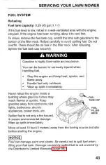 Preview for 45 page of Honda Harmony HRB217HXA Owner'S Manual