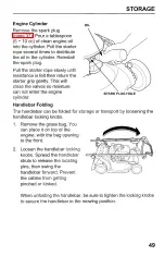 Preview for 51 page of Honda Harmony HRB217HXA Owner'S Manual