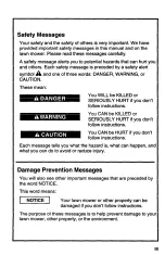 Preview for 4 page of Honda Harmony HRM215PDA Owner'S Manual