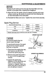 Preview for 48 page of Honda Harmony HRM215PDA Owner'S Manual