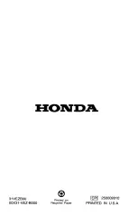 Preview for 83 page of Honda Harmony HRM215PDA Owner'S Manual