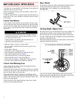 Preview for 4 page of Honda Harmony II HRS216PDA User Manual