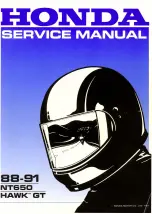 Honda Hawk GT NT650 1988 Service Manual preview