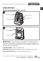 Preview for 11 page of Honda HBC550W Owner'S Manual