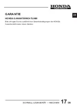 Preview for 34 page of Honda HBC550W Owner'S Manual