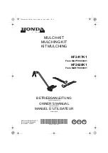Honda HF2417K1 Owner'S Manual preview