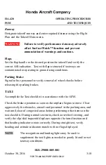 Preview for 304 page of Honda HondaJet HA-420 Pilots Operating Manual