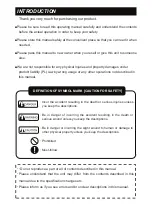 Preview for 2 page of Honda Hondex HE-773-III-Di Operation Manual