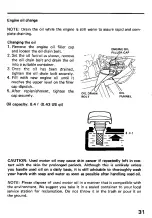 Preview for 33 page of Honda HP250 Owner'S Manual