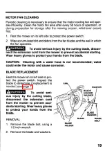 Preview for 21 page of Honda HR17EPA Owner'S Manual