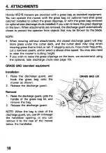 Preview for 20 page of Honda HR21-5 Owner'S Manual