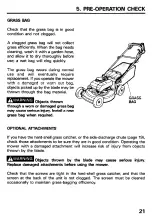 Preview for 23 page of Honda HR21-5 Owner'S Manual