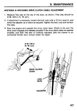 Preview for 49 page of Honda HR21-5 Owner'S Manual