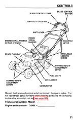 Preview for 13 page of Honda HR215HMA Owner'S Manual