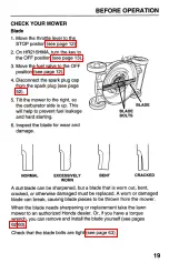 Preview for 21 page of Honda HR215HMA Owner'S Manual