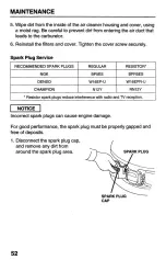 Preview for 54 page of Honda HR215HMA Owner'S Manual