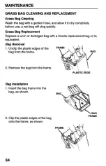 Preview for 66 page of Honda HR215HMA Owner'S Manual