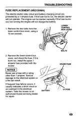 Preview for 71 page of Honda HR215HMA Owner'S Manual