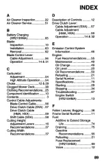 Preview for 91 page of Honda HR215HMA Owner'S Manual