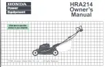 Preview for 1 page of Honda HRA214 Owner'S Manual