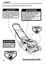 Предварительный просмотр 6 страницы Honda HRA215PDA Owner'S Manual