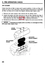 Предварительный просмотр 22 страницы Honda HRA215PDA Owner'S Manual