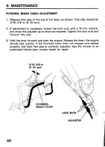 Предварительный просмотр 42 страницы Honda HRA215PDA Owner'S Manual