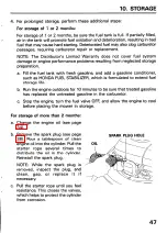 Предварительный просмотр 49 страницы Honda HRA215PDA Owner'S Manual