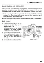 Preview for 51 page of Honda HRA215SXA Owner'S Manual