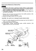 Preview for 34 page of Honda HRA216 Owner'S Manual