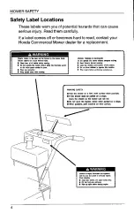 Preview for 12 page of Honda HRC 7013 Owner'S Manual