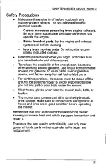 Preview for 45 page of Honda HRC 7013 Owner'S Manual