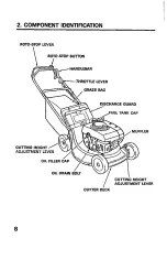 Предварительный просмотр 10 страницы Honda HRC215 Owner'S Manual