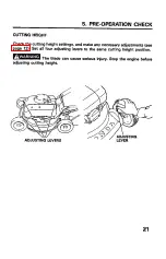 Предварительный просмотр 23 страницы Honda HRC215 Owner'S Manual