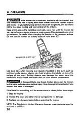 Предварительный просмотр 28 страницы Honda HRC215 Owner'S Manual